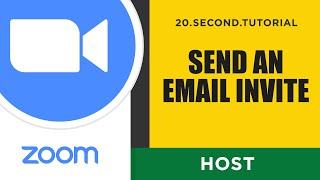 Send email invite for your meeting in Zoom – Host Zoom Tutorial #8