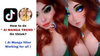 How to use the AI manga effect on tiktok | How to do AI Manga filter trend on tiktok