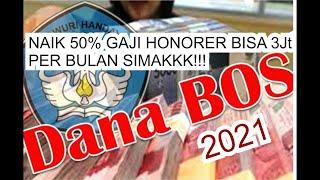 Alhamdullilah Dana BOS 2021 Naik, Gaji Guru Honorer bisa Rp 1-3 juta rupiah per bulan