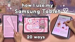 20 ways I use my Samsung tablet ️ | galaxy tab S9+ | android apps