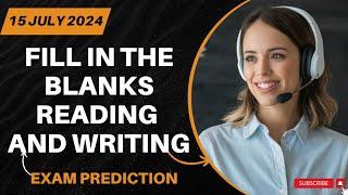 Reading and Writing Fill in The Blanks PTE Academic & PTE Core // July 2024 Predictions & Practice!