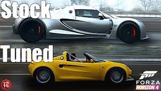 Forza Horizon 4: Stock vs Tuned! Hennessey Venom GT vs Lotus Elise S1