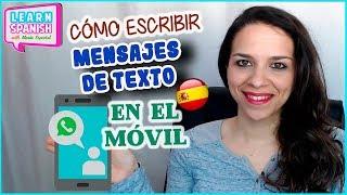 Escribir en WHATSAPP en ESPAÑOL | abreviaturas, conversaciones | María Español