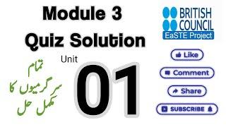 Module 3 Unit 1 Quiz Solution