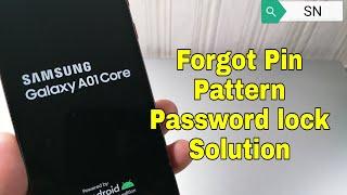 Forgot Password Samsung A01 Core SM-A015F. Unlock pattern, pin, password lock.