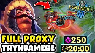 How I got the most casual pentakill with Proxy Tryndamere... (12+ CS PER MINUTE)