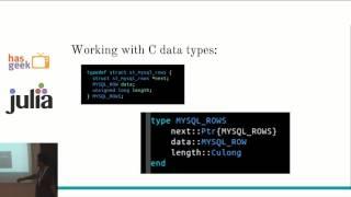 Nishanth Kottary - Fast database interfacing with MySQL.jl