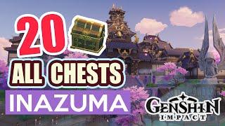 ALL CHESTS IN INAZUMA CITY | ULTIMATE CHEST GUIDE #3 【 Genshin Impact 】