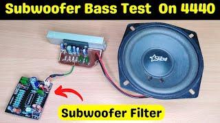 Subwoofer Filter Board | Low Pass Filter With 4440ic | Review & Wiring / By Tah Electronics.
