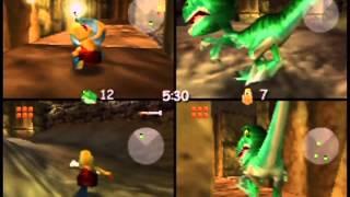 Conker's Bad Fur Day - Four-Player Raptor Mode (Actual N64 Capture)