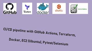 CI/CD pipeline with GitHub Actions, Terraform, Docker, Ubuntu, Pytest/Selenium