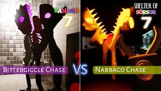 SHELTER OF SURSUR 7 (Nabbago Chase) VS Garten Of Banban 7 (Bittergiggle Chase) - Comparison