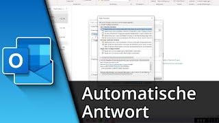 Outlook automatische Antwort | Outlook Abwesenheitsnotiz  Tutorial