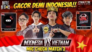 MIC CHECK PERTAMA KALI SUPERJON MVP INDONESIA VS VIETNAM‼️ NINJAYU VS AIMFOV Battle Of Stars 