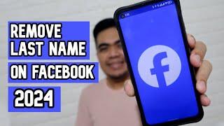 How to One Name on Facebook 2024 | Remove Last Name on Facebook 2024!