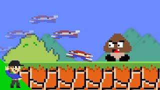 Goomba stomped Mario and this happened