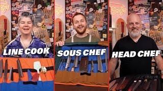 3 Levels of Chef Build Their Dream Knife Kit