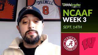 Alabama vs. Wisconsin | NCAAF Week 3 Best Bets Jefe Picks (Sept. 14th)