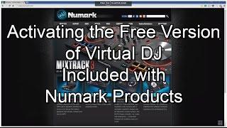 Virtual DJ - Activating the Free Version Included With Numark Products