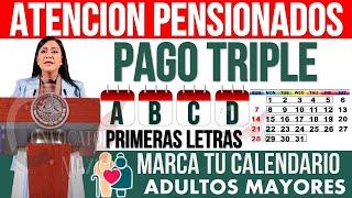 AMLO DA AVISO ATENCIÓN ADULTOS MAYORES  Pago TRIPLE para PENSIONADOS 65 y MAS Tarjeta Bancaria