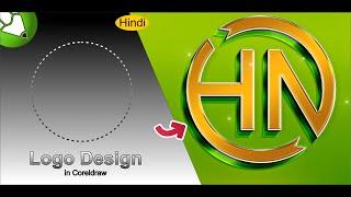 Professional 3D Typography in CorelDRAW AND Photoshop l H N Logo Trends in CorelDraw Tutorial