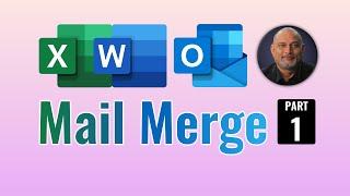 Mail Merge Part 1 - Excel data - Word Mail Merge