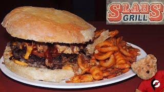 6-Meat BBQ Cheeseburger Challenge w/ Curly Fries in Salem, Missouri!!