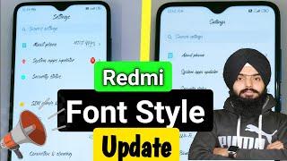 redmi phone font style || redmi font style change ||  How to come back to default Font