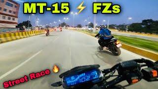 MT-15 vs FZs | Street on fire  | Crazy Close Calls 