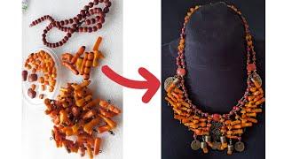 Як перетворити старі коралі в прикрасу бохо / How to turn old corals into boho necklace