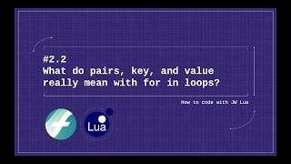 JW Lua 2.2: What do "keys", "values", and "pairs" mean with for in loops? | Finale Superuser