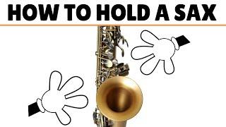 How To Hold A Sax And Play Your First 3 Notes. Beginner Saxophone Lesson