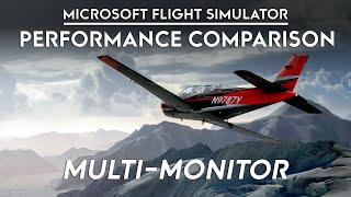 Microsoft Flight Simulator - PERFORMANCE Comparison: Multi-Monitor Support