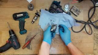 How to disassemble and find problem for repair Makita TD0101F impact corded driver