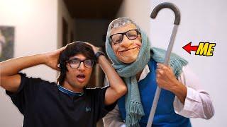 OLD MAN PRANK on Sourav Joshi Vlogs 