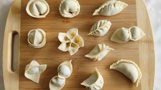 КАК ЛЕПИТЬ ПЕЛЬМЕНИ И ВАРЕНИКИ  ЗАПРОСТО И БЫСТРО! Beautiful molding of dumplings
