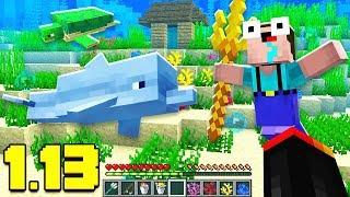 NEW MOBS / OCEAN RUINS / WEAPONS IN MINECRAFT 1.13 AQUATIC UPDATE