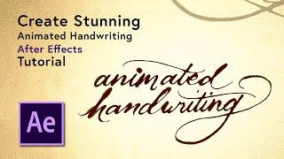 Create Stunning Animated Handwriting - After Effects CC Tutorial