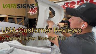 Avoid These Mistakes: USA Customer Reviews on Varisigns Channel Letter Bender Machine for 3D Signs