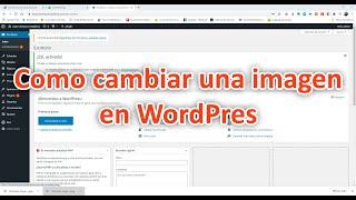 Cambiar imágenes en página web de WordPress