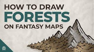 How to Draw Forests on Fantasy Maps - Simple Organic Style for Regional Maps