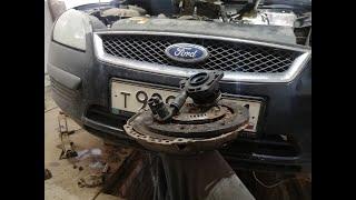 Ford Focus 2 замена сцепления +прокачка выжимного