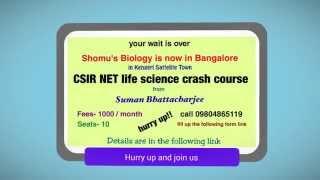 Bangalore coaching for CSIR NET life sciences