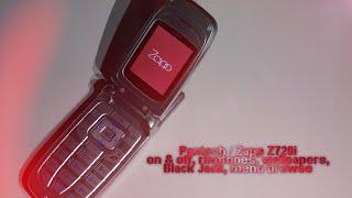 Pantech / Zapp Z720i on & off, ringtones, wallpapers, Black Jack, menu browse