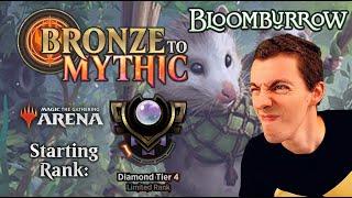  Bronze To Mythic: Episode 17 - Starting Rank: Diamond 4 - MTG Arena:  Bloomburrow Draft 