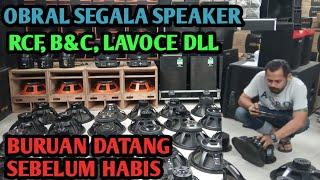 BREWOG OBRAL SEGALA SPEAKER || RCF B&C LAVOCE DLL