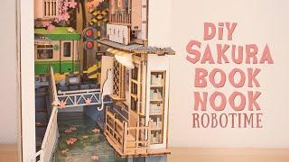  Sakura Densya  Book Nook Diorama (robotime booknook dollhouse kit)
