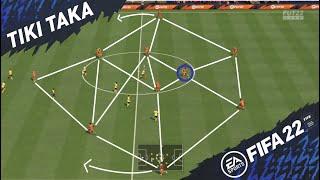 FIFA 22 TIKI TAKA CUSTOM TACTICS