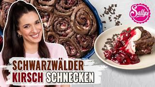 Saftige Schwarzwälder-Kirsch Schnecken  - Schoko Hefeschnecken