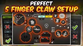 Perfect 5 Finger Claw Setup With Correct Controls Settings  | PUBGM / BGMI (noob to pro)